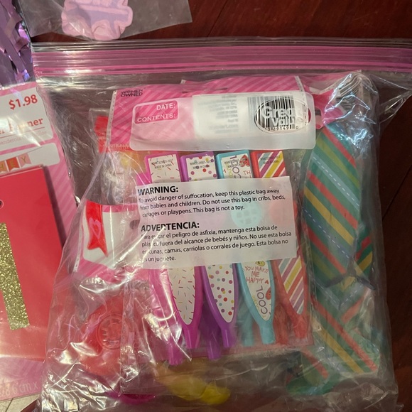 Lot of 100+ Party supplies!! Lavender & Pink color - Picture 8 of 14